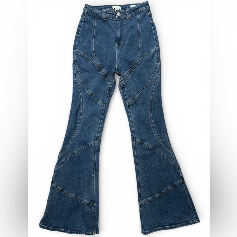 Forever 21 Dark Blue Flare Jeans
